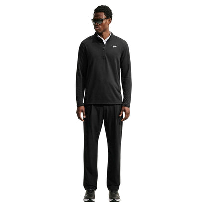 Black - Front - Nike Mens Half Zip Golf Pullover