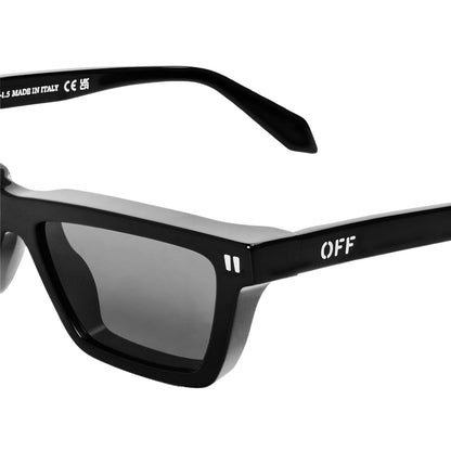 Black-Dark Grey - Side - Off-White Womens-Ladies Cambridge Square Sunglasses