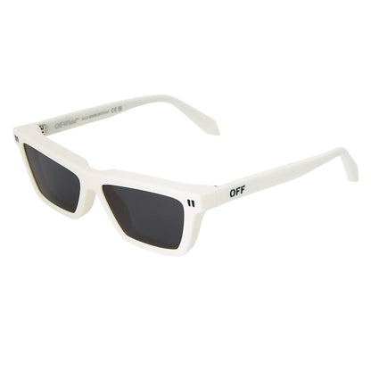 White-Dark Grey - Front - Off-White Womens-Ladies Cambridge Square Sunglasses