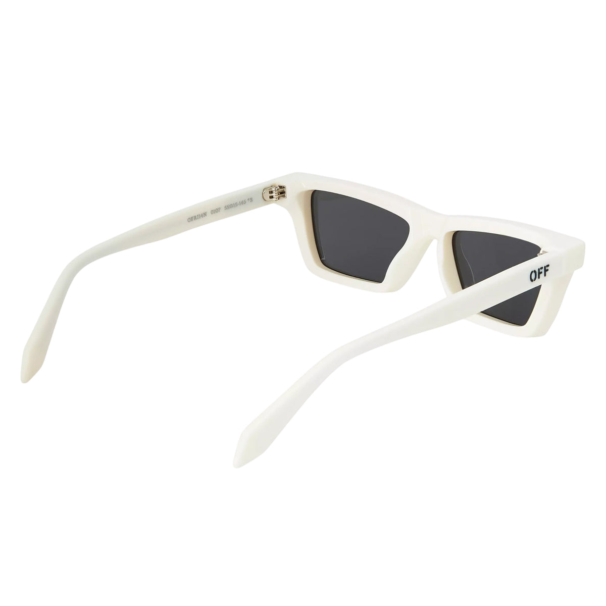 White-Dark Grey - Back - Off-White Womens-Ladies Cambridge Square Sunglasses