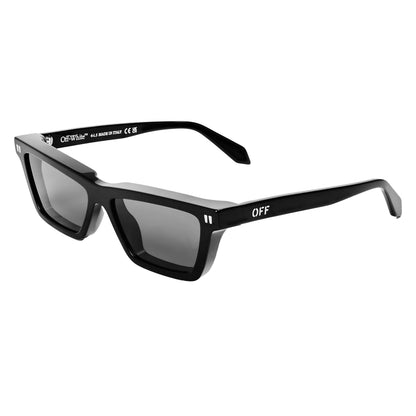 Black-Dark Grey - Front - Off-White Womens-Ladies Cambridge Square Sunglasses