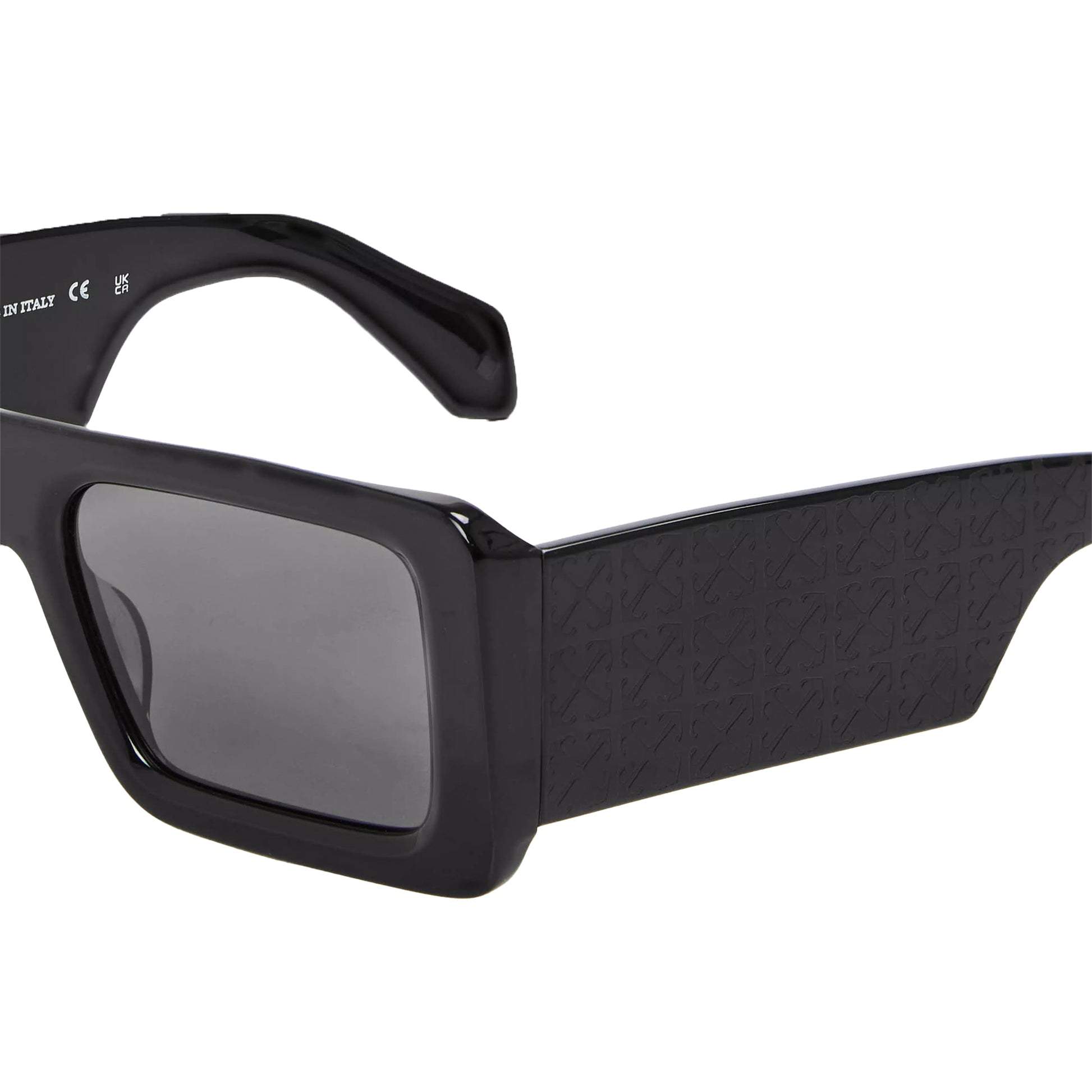 Black - Side - Off White Mens Troy Sunglasses