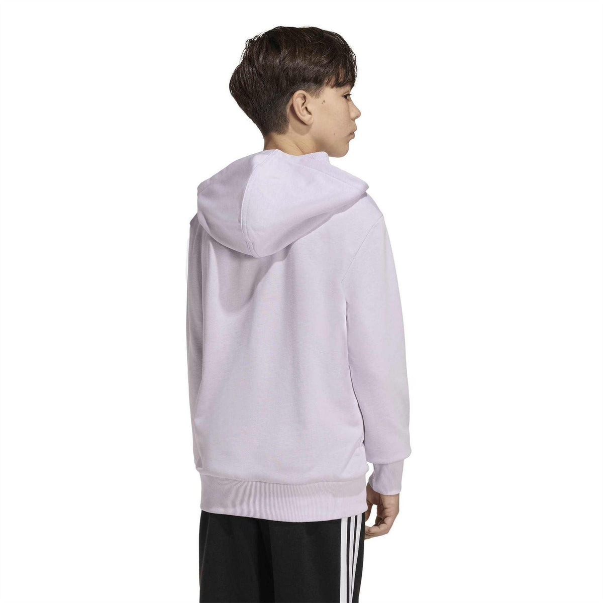 Ice Lavender - Back - Adidas Childrens-Kids Essentials Logo Hoodie