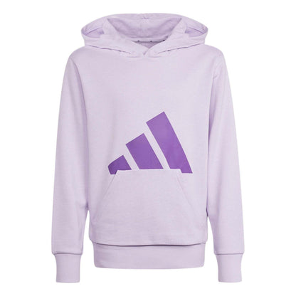 Ice Lavender - Front - Adidas Childrens-Kids Essentials Logo Hoodie