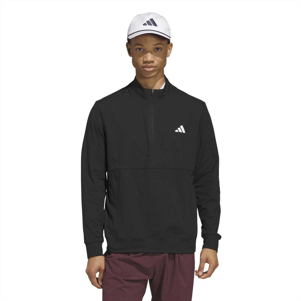 Black - Side - Adidas Mens Ultimate365 Tour Pullover