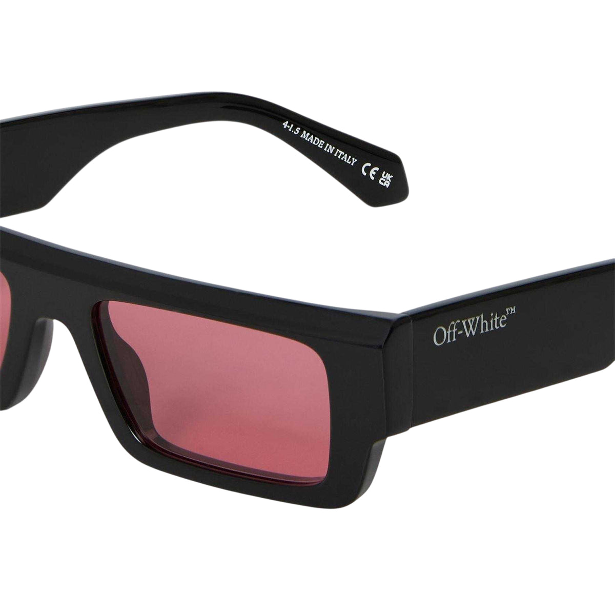 Black-Red - Side - Off White Mens Pittsburgh Sunglasses