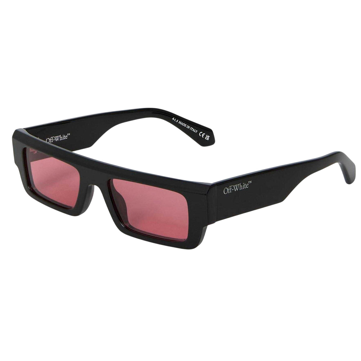 Black-Red - Front - Off White Mens Pittsburgh Sunglasses