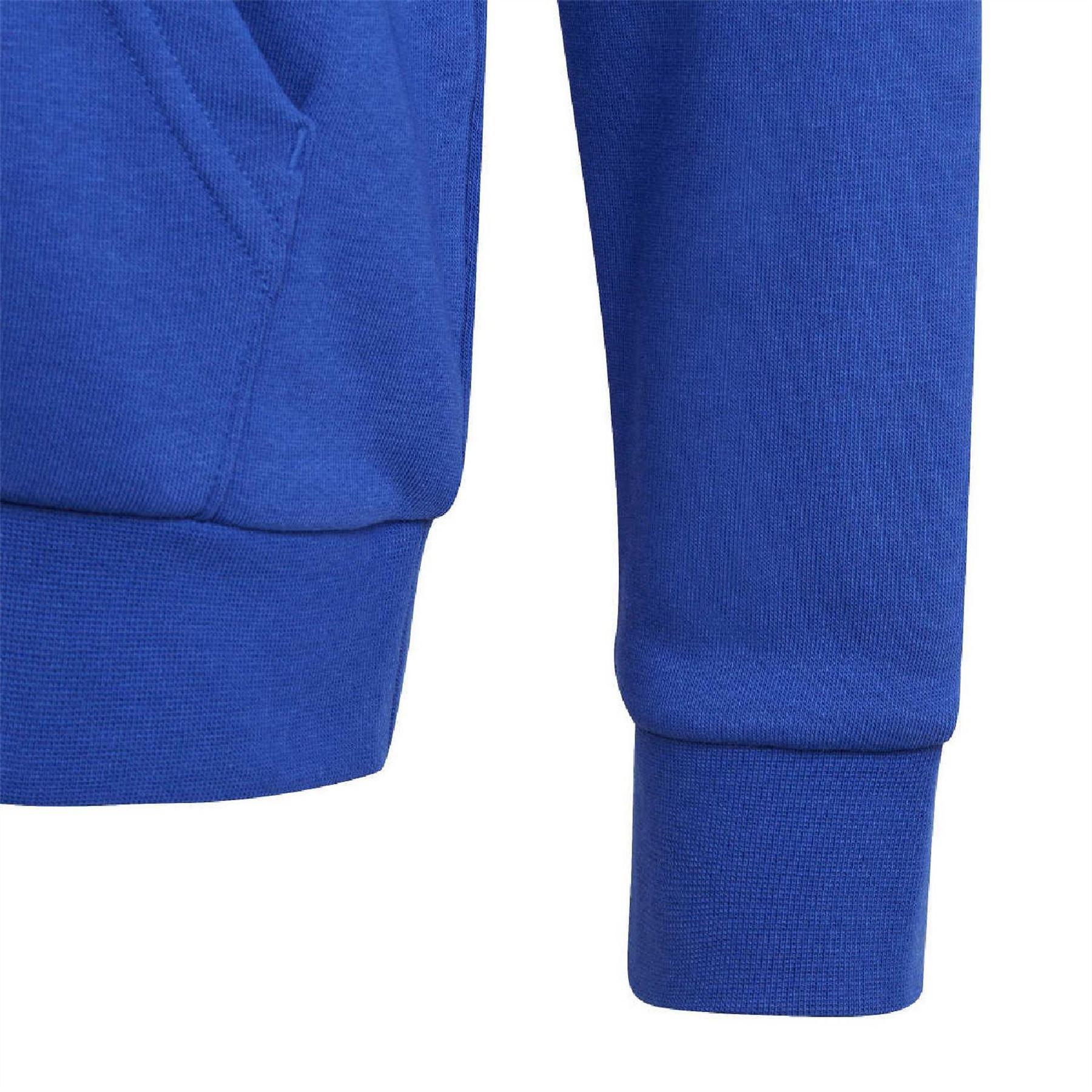 Lucid Blue - Lifestyle - Adidas Childrens-Kids Essentials Big Logo Hoodie