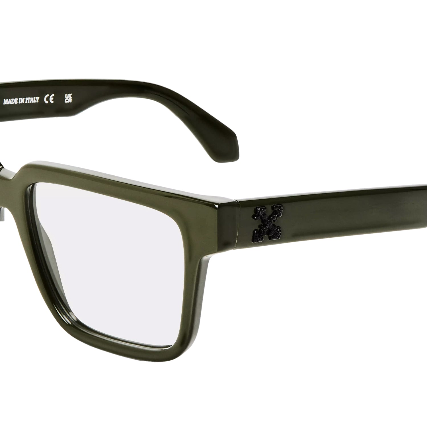 Military Green - Side - Off White Mens Style 8o Square Sunglasses