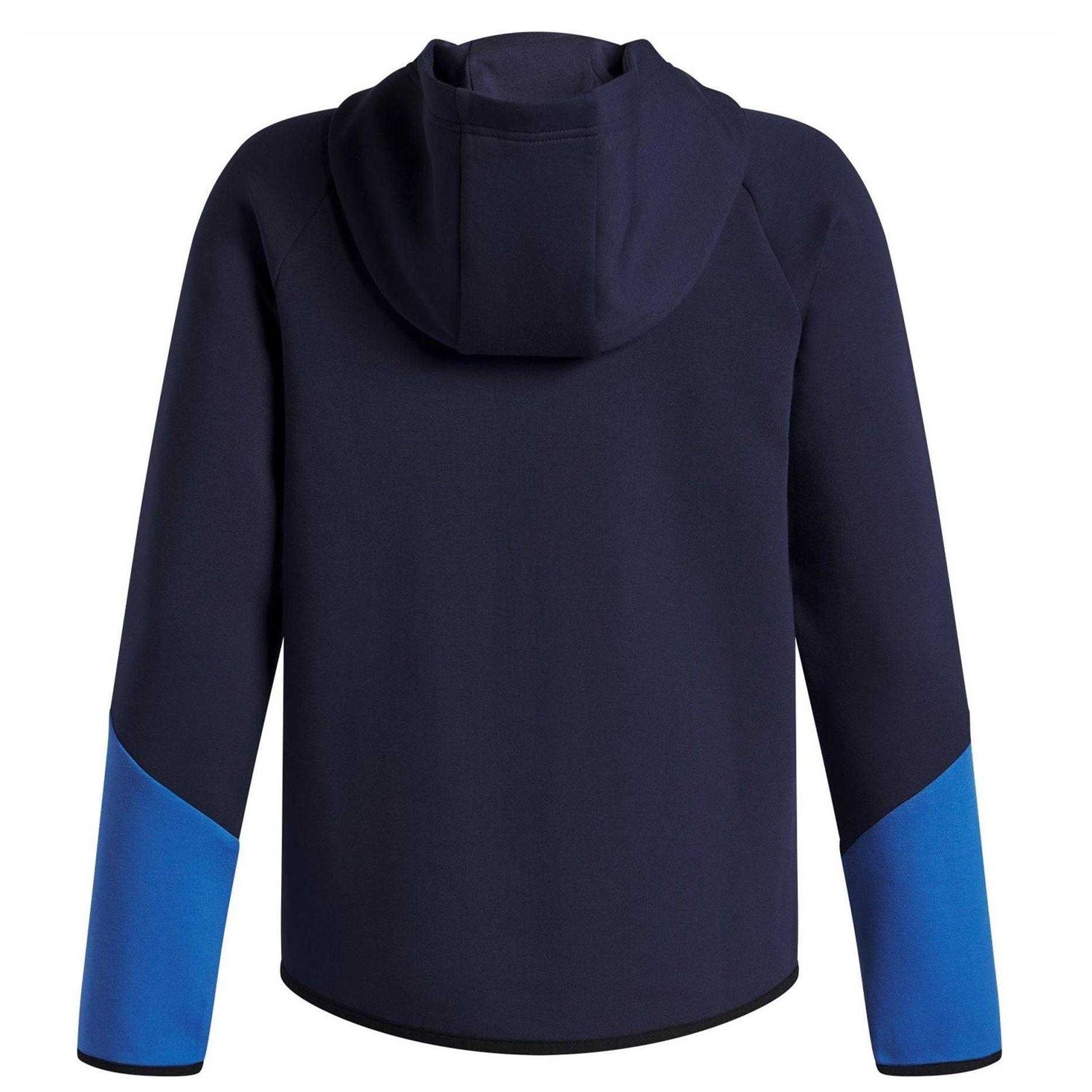Blue - Back - Under Armour Childrens-Kids Unstoppable Full Zip Hoodie