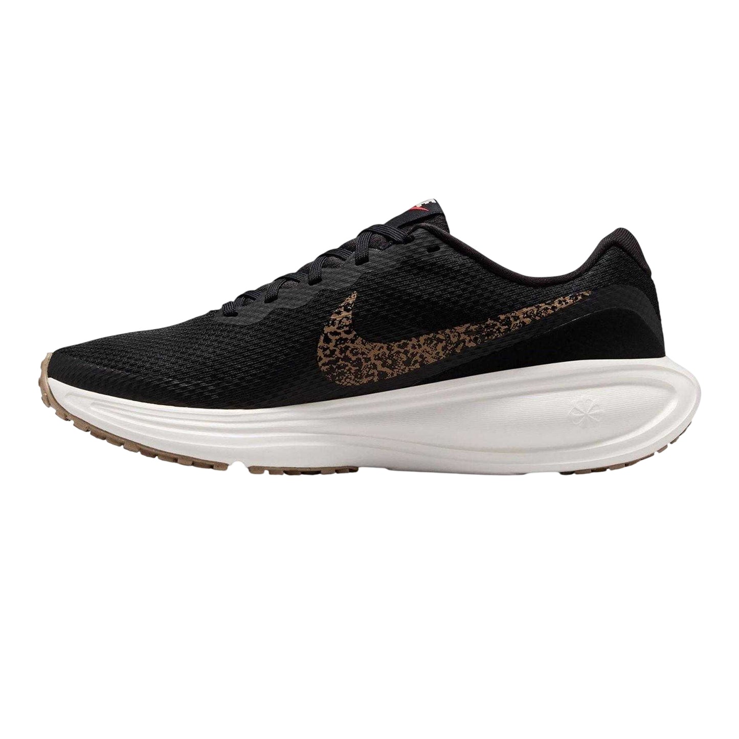 Black-Leopard - Side - Nike Womens-Ladies Revolution 8 Trainers