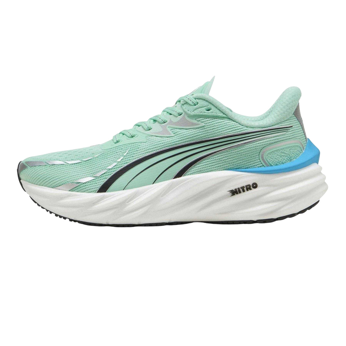 Mint - Side - Puma Womens-Ladies Velocity Nitro 4 Shoes