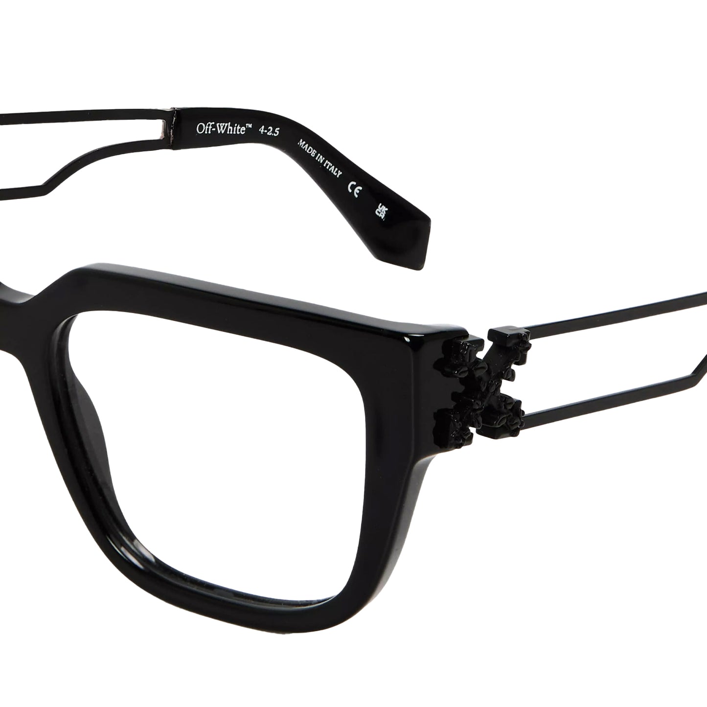Black - Side - Off White Womens-Ladies Style 8w Sunglasses