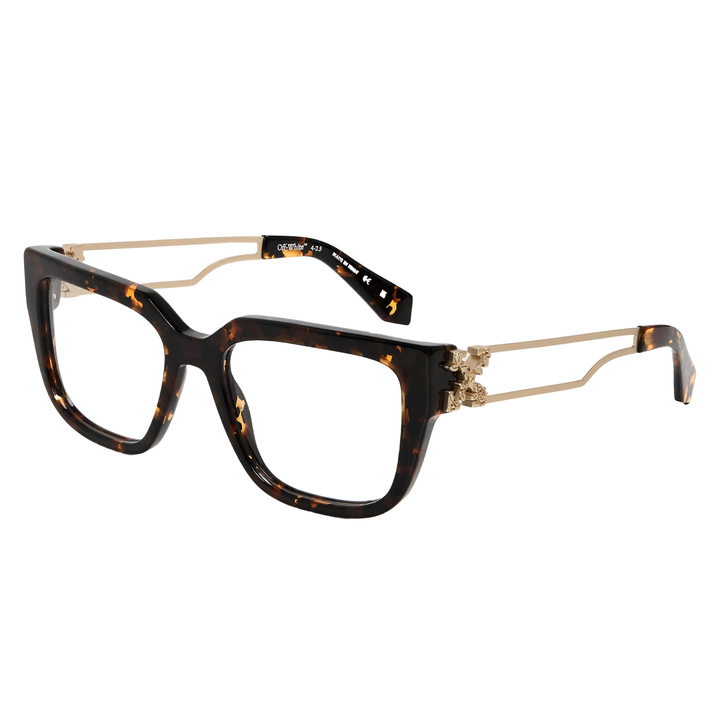Dark Havana Brown - Front - Off White Womens-Ladies Style 8w Sunglasses
