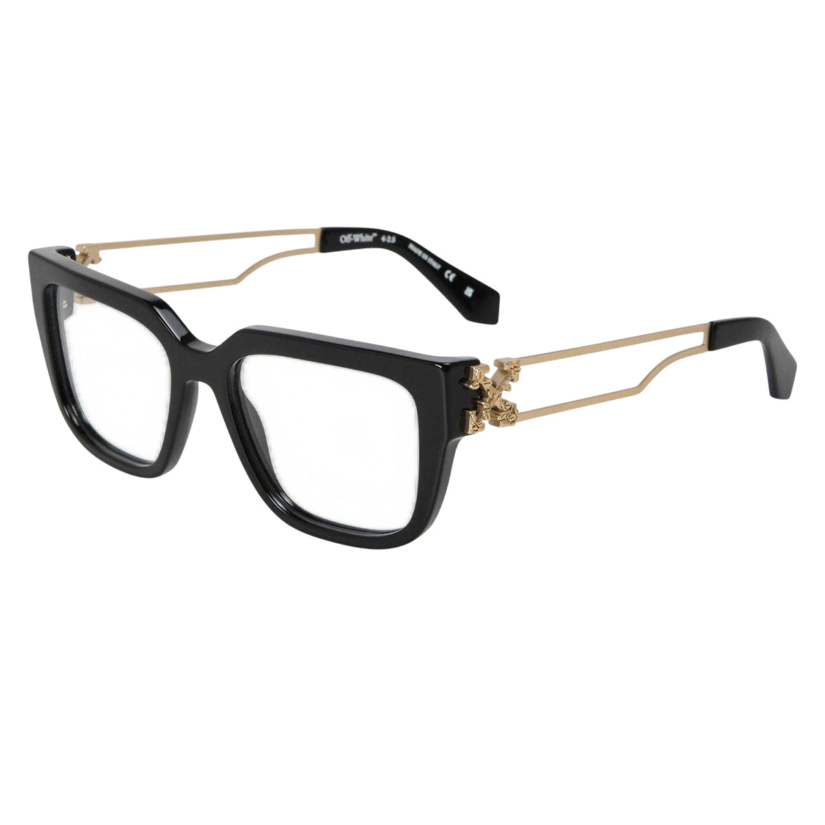 Black-Gold - Front - Off White Womens-Ladies Style 8w Sunglasses