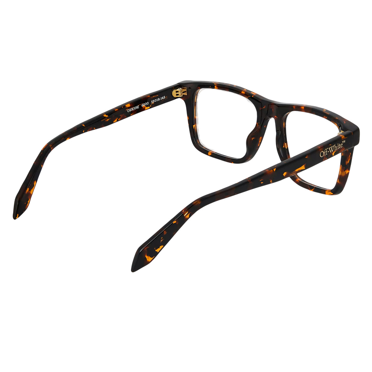 Dark Havana Brown - Back - Off-White Mens Style 8j Sunglasses