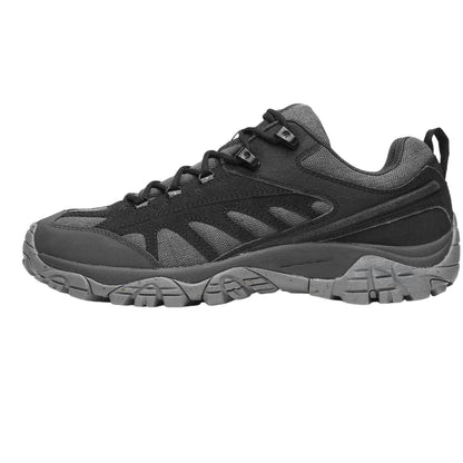 Alloy-Graphite - Side - Merrell Mens Moab Mesa Luxe Eco Suede Recycled Shoes