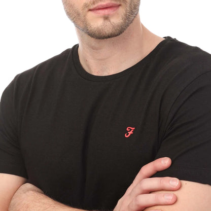 Black-Grey-White - Side - Farah Mens Briars Lounge T-Shirt (Pack of 5)