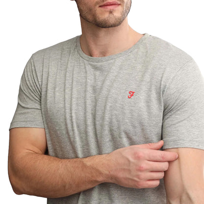 Black-Grey-White - Pack Shot - Farah Mens Briars Lounge T-Shirt (Pack of 5)