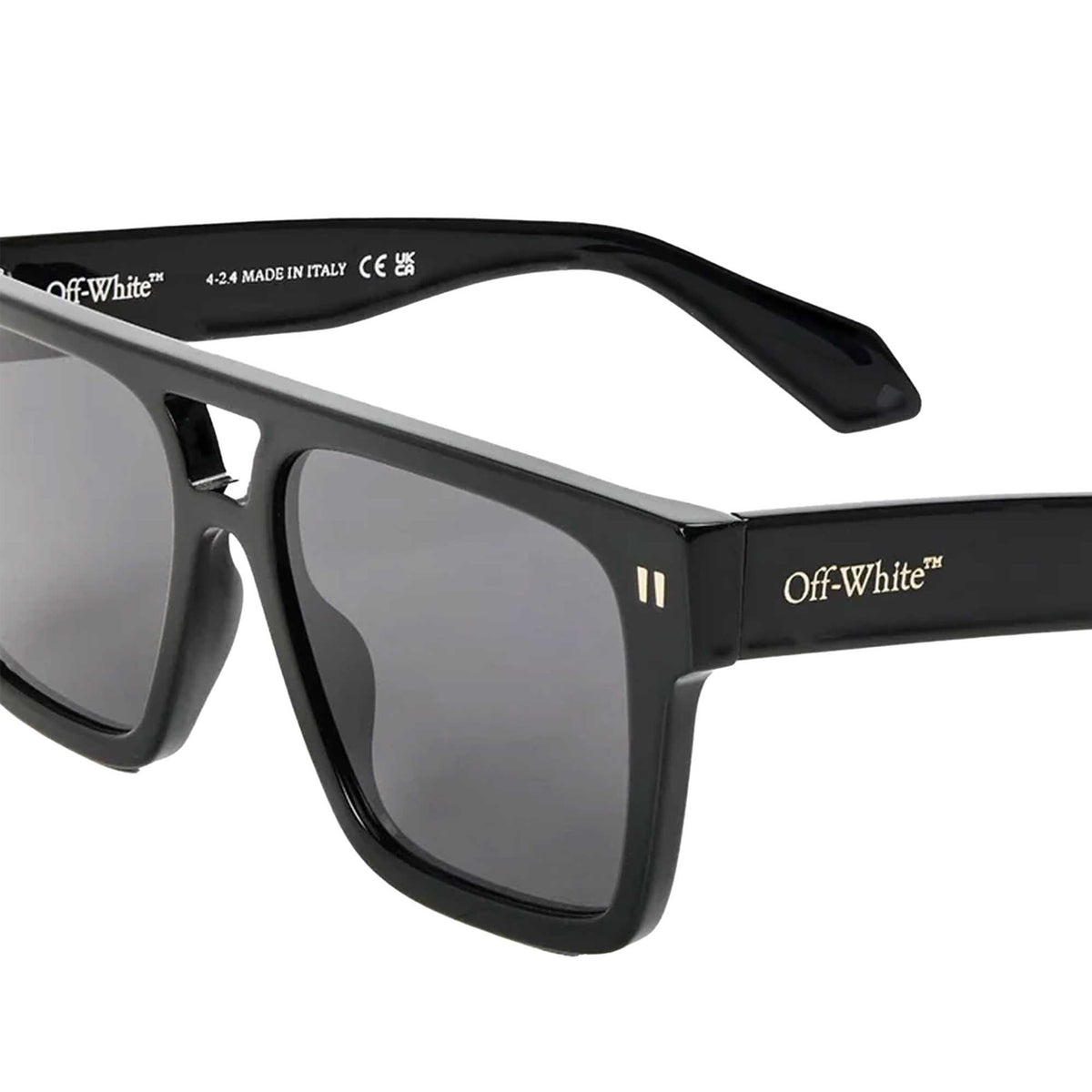 Black-Dark Grey - Side - Off White Mens Springfiel Square Frame Sunglasses