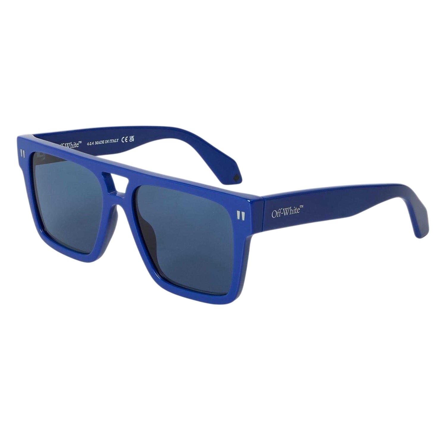 Black-Dark Grey - Front - Off White Mens Springfiel Square Frame Sunglasses