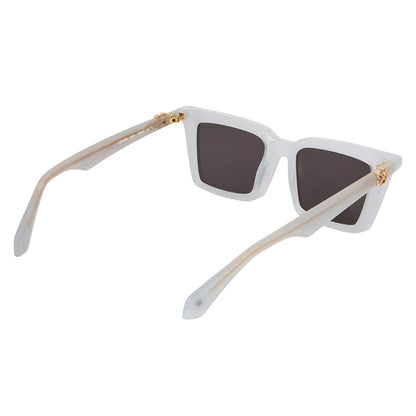 Grey-Dark Grey - Back - Off White Womens-Ladies Dalton Square Sunglasses