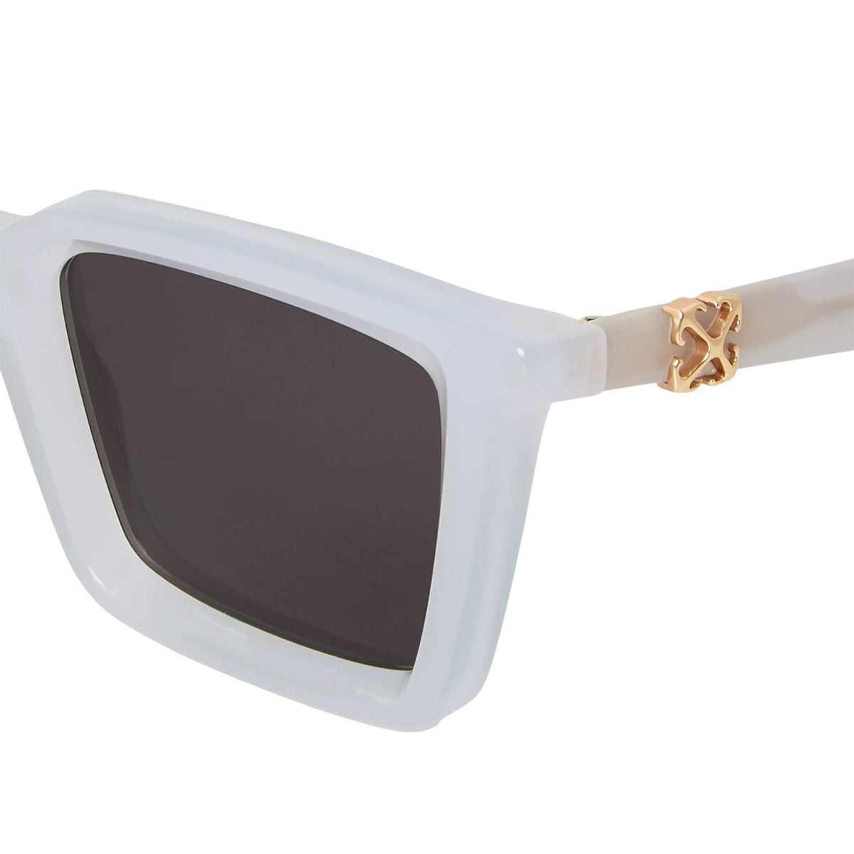 Grey-Dark Grey - Side - Off White Womens-Ladies Dalton Square Sunglasses
