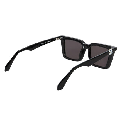 Black-Dark Grey - Back - Off White Womens-Ladies Dalton Square Sunglasses