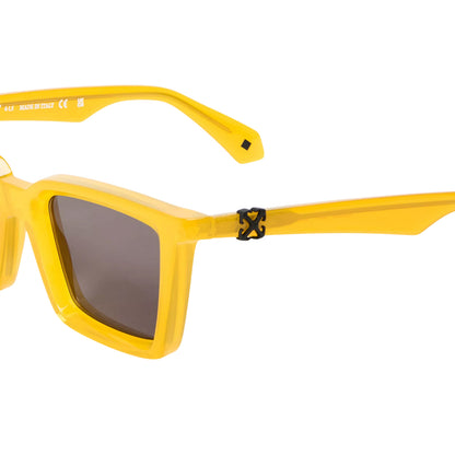 Yellow-Grey - Side - Off White Womens-Ladies Dalton Square Sunglasses