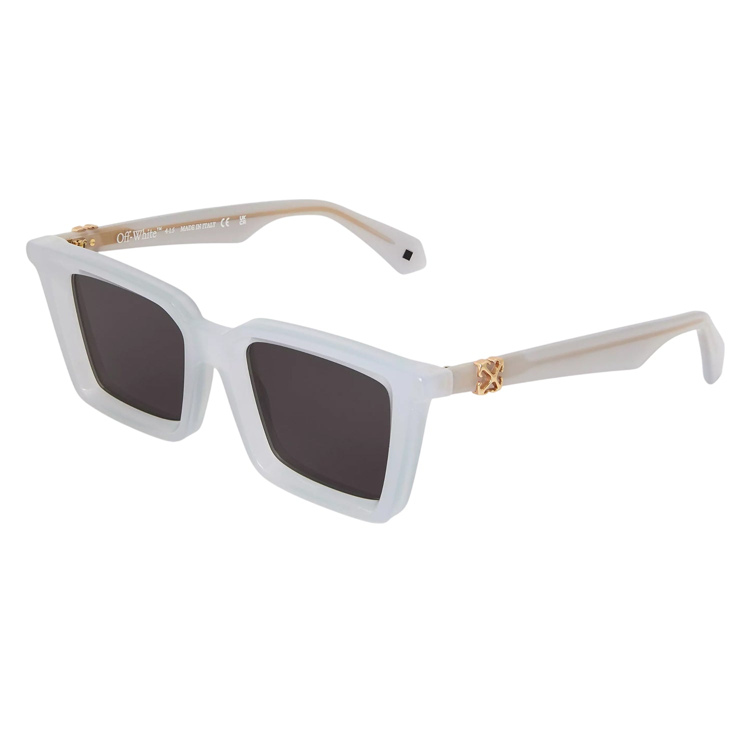 Grey-Dark Grey - Front - Off White Womens-Ladies Dalton Square Sunglasses