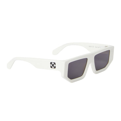 Off White - Back - Off White Womens-Ladies Vancouver Rectangular Sunglasses