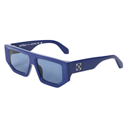 Blue - Front - Off White Womens-Ladies Vancouver Rectangular Sunglasses