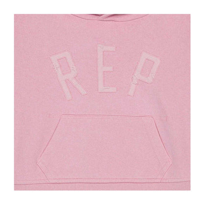 Candy Pink - Side - Represent Childrens-Kids Logo Hoodie