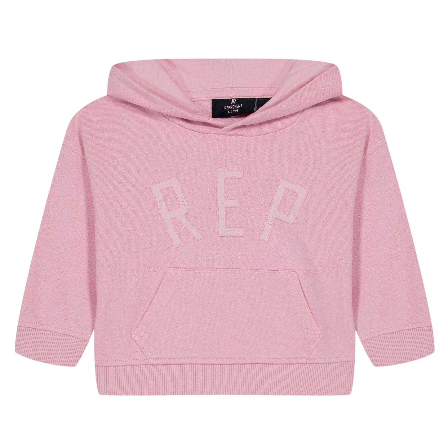 Candy Pink - Front - Represent Childrens-Kids Logo Hoodie
