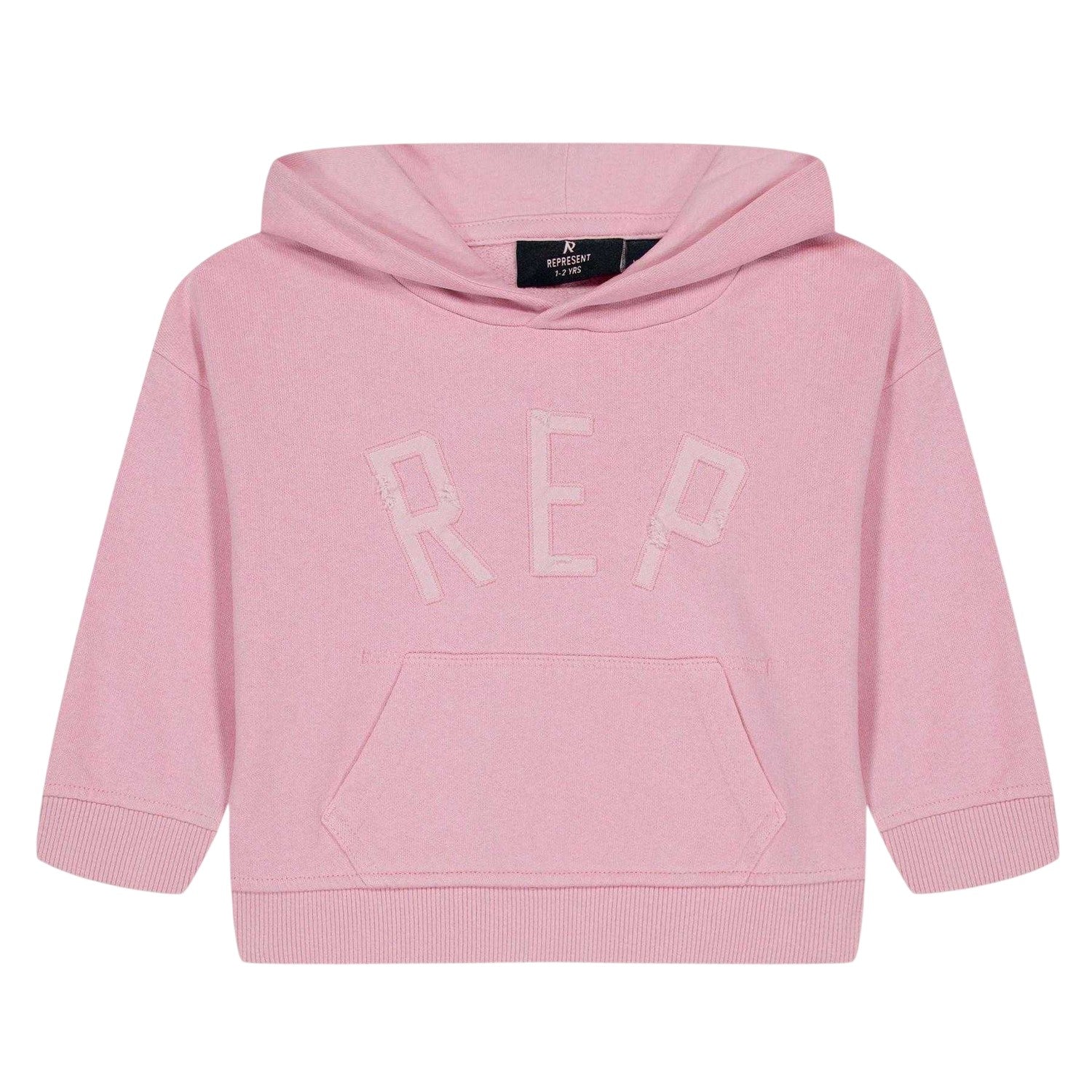 Candy Pink - Front - Represent Childrens-Kids Logo Hoodie