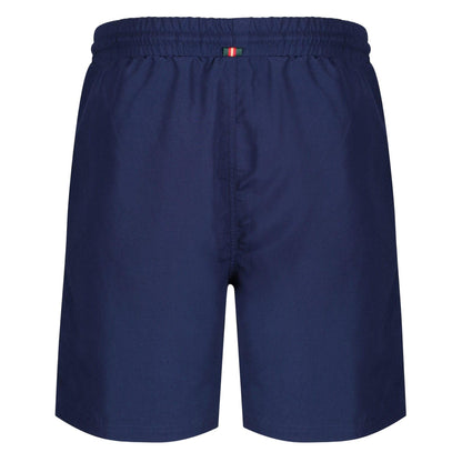 Navy - Back - Luke 1977 Mens Cabo San Contrast Panel Swim Shorts