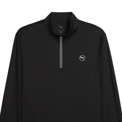 Black - Side - Puma Mens Pure 2.0 Textured Jumper