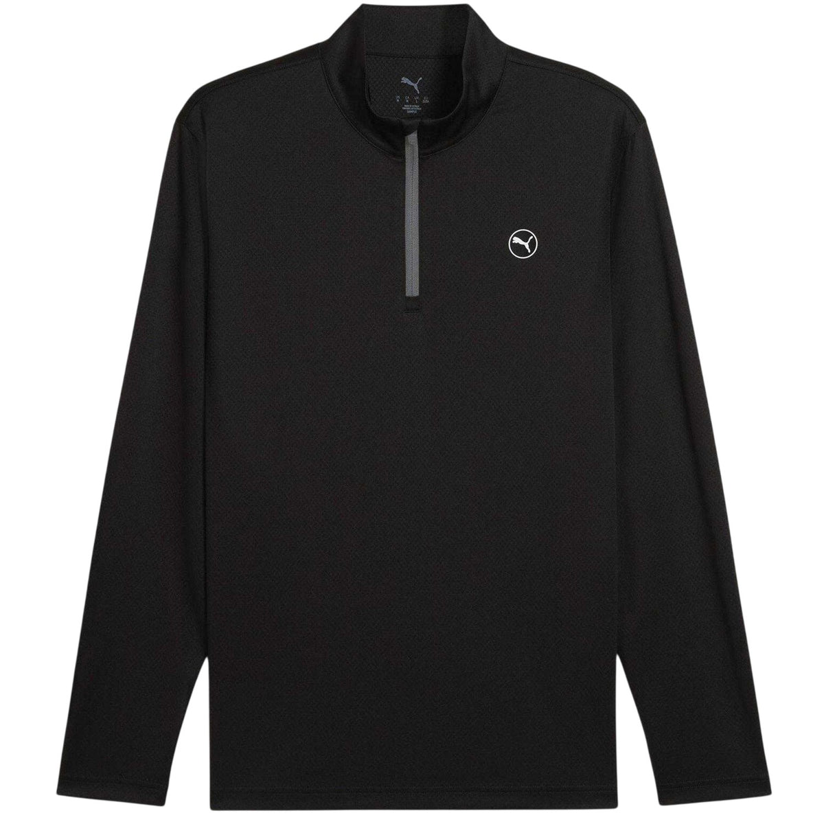 Black - Front - Puma Mens Pure 2.0 Textured Jumper
