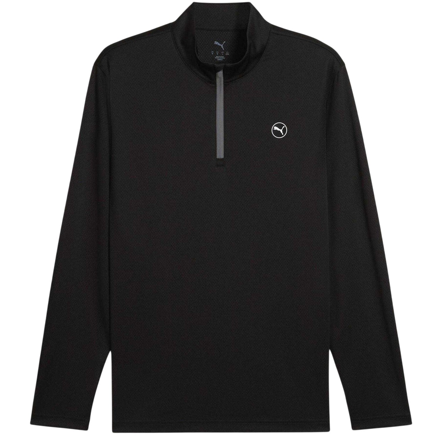 Black - Front - Puma Mens Pure 2.0 Textured Jumper