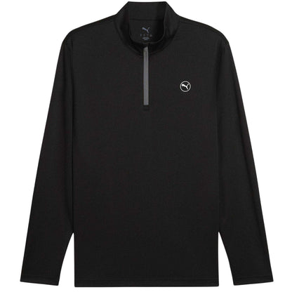 Black - Front - Puma Mens Pure 2.0 Textured Jumper