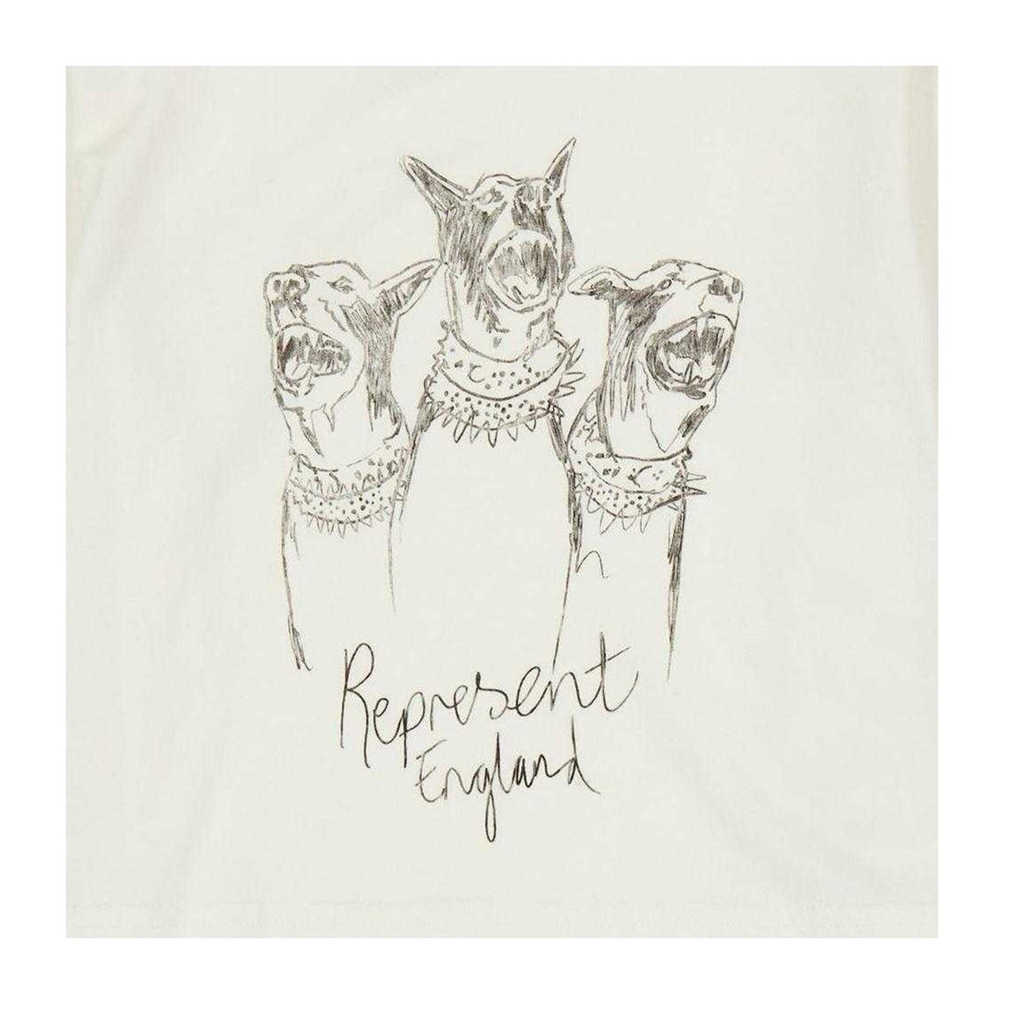 White - Side - Represent Childrens-Kids Dogs T-Shirt