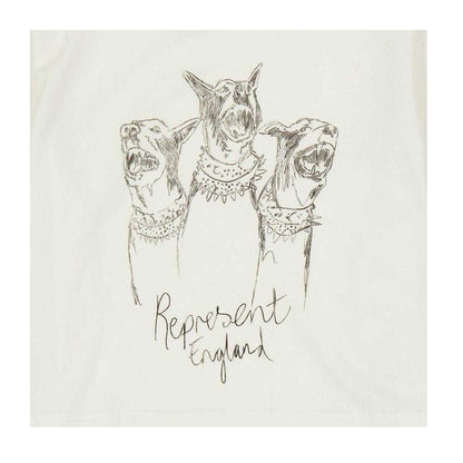 White - Side - Represent Childrens-Kids Dogs T-Shirt