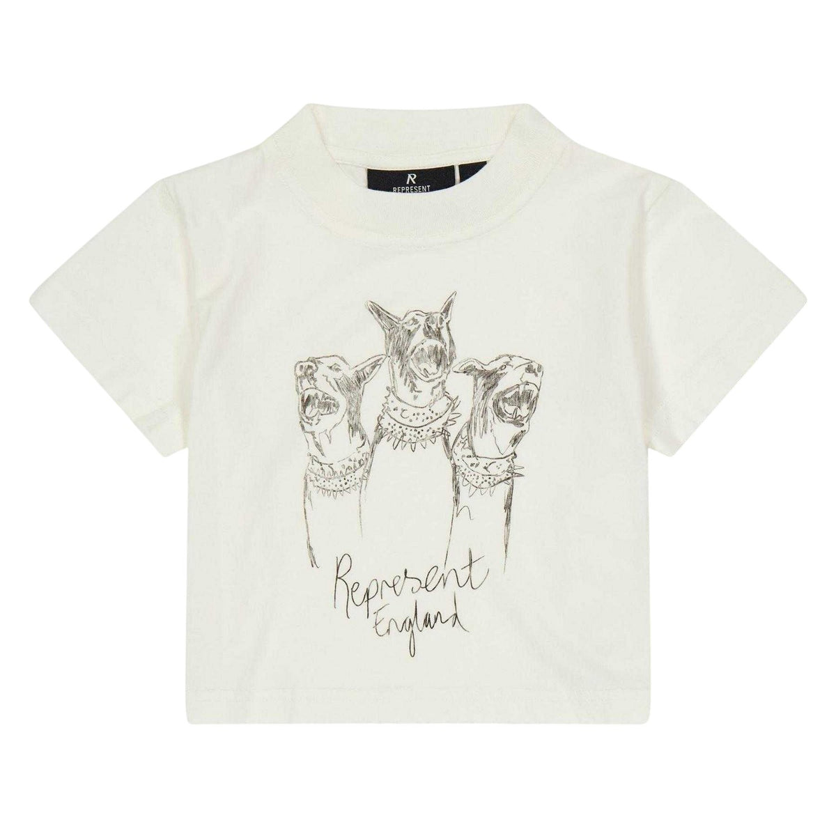 White - Front - Represent Childrens-Kids Dogs T-Shirt