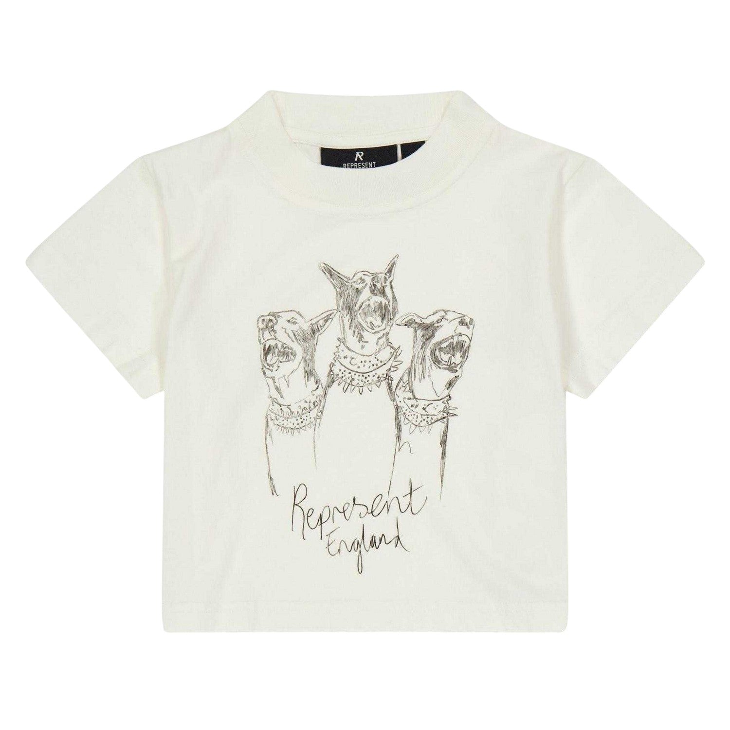White - Front - Represent Childrens-Kids Dogs T-Shirt