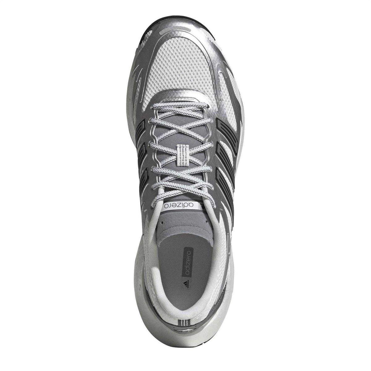 Silver-White - Lifestyle - Adidas Mens Adizero Aruku Lace Up Running Shoes