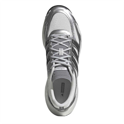 Silver-White - Lifestyle - Adidas Mens Adizero Aruku Lace Up Running Shoes