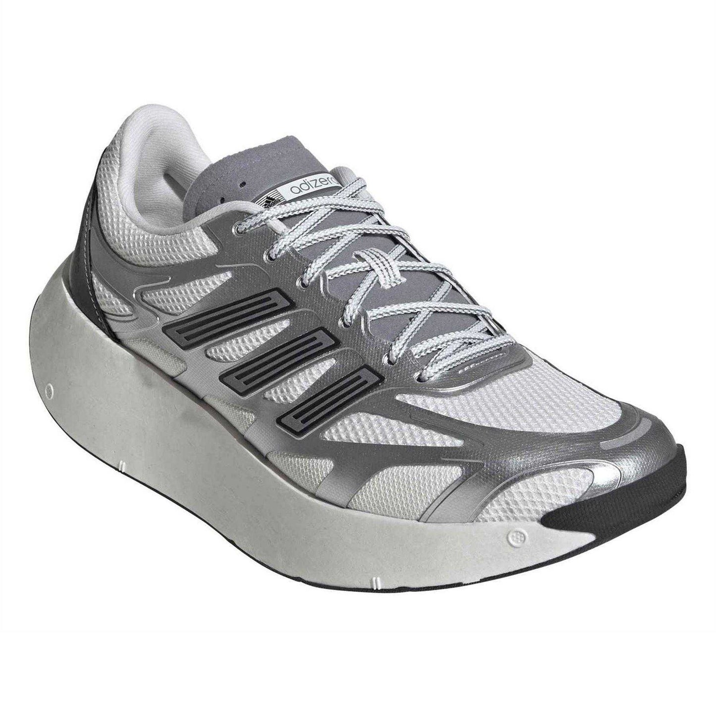 Silver-White - Pack Shot - Adidas Mens Adizero Aruku Lace Up Running Shoes