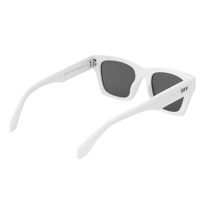 White-Dark Grey - Back - Off-White Womens-Ladies Valdez Square Frame Sunglasses