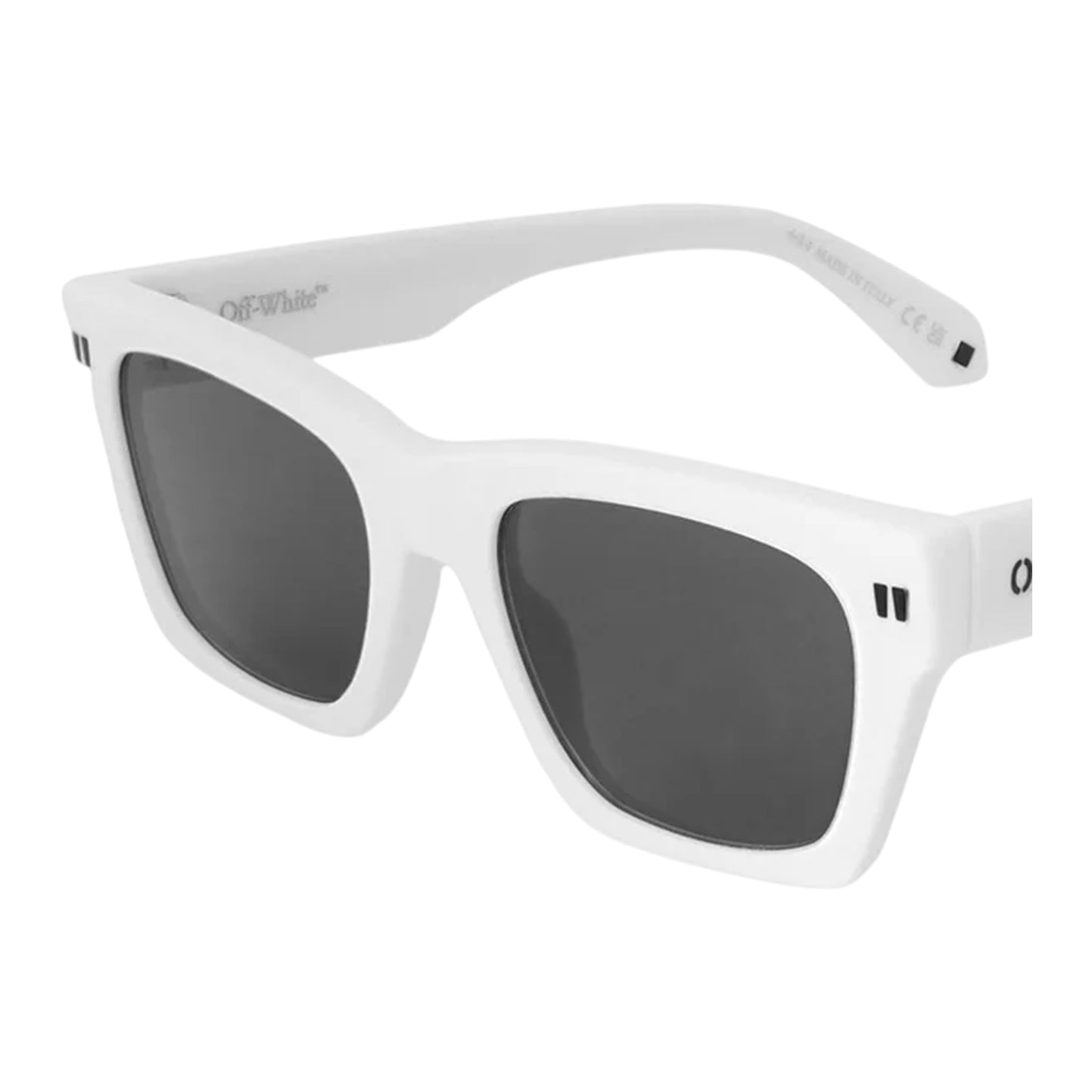 Black-Dark Grey - Front - Off-White Womens-Ladies Valdez Square Frame Sunglasses