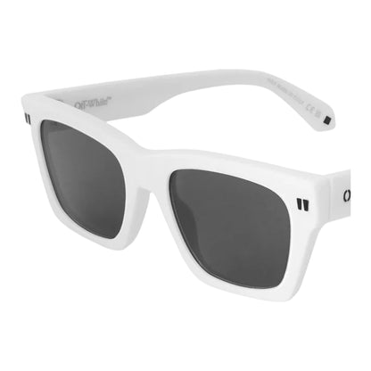 Black-Dark Grey - Front - Off-White Womens-Ladies Valdez Square Frame Sunglasses